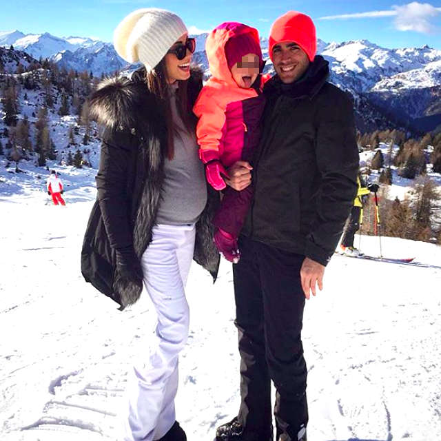 Federica Nargi e Alessandro Matri, Capodanno in montagna con Sofia
